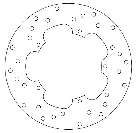 Disque de frein fixe Ferodo Gilera homologué TÜV - vue 2