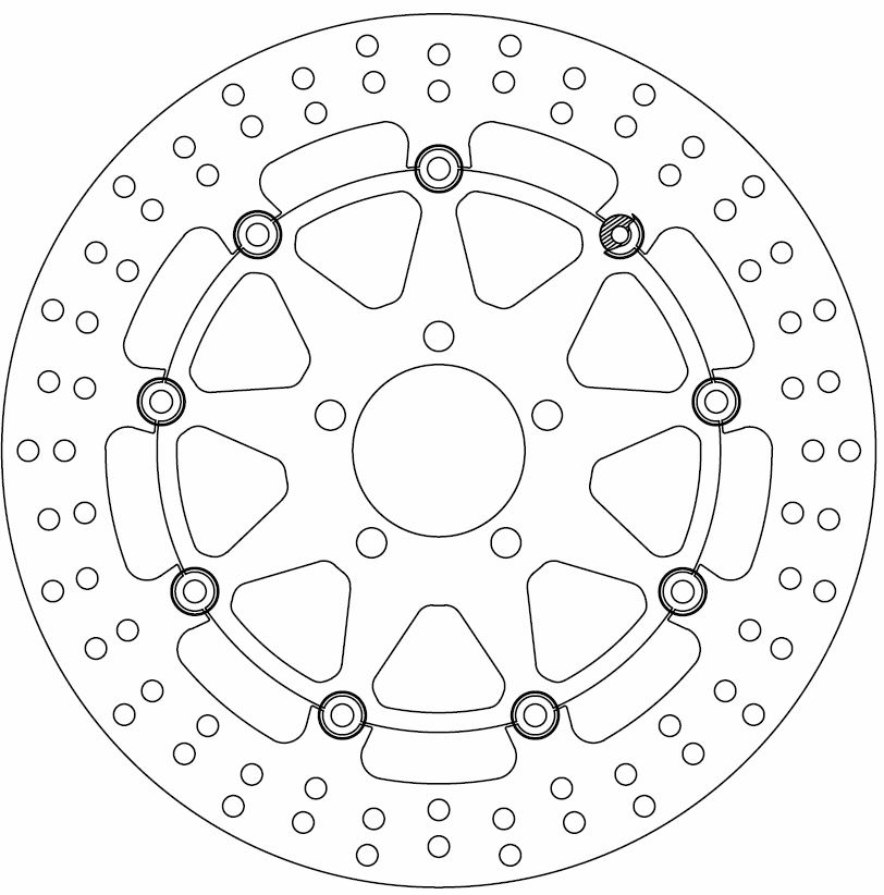Disque de frein arrière flottant Ferodo Kawasaki homologué TÜV - vue 2