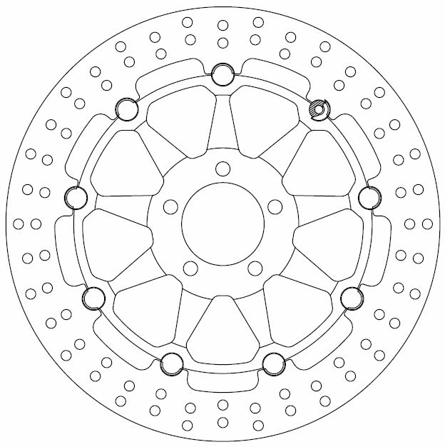 Disque de frein Ferodo Kawasaki Ninja - vue 2