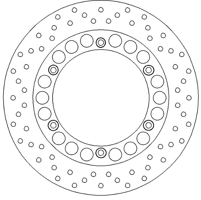 Disque de frein fixe Ferodo Yamaha homologué TÜV - vue 2