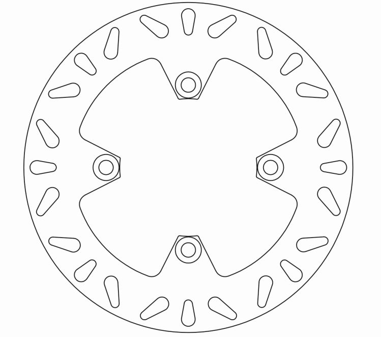 Disque de frein arrière Ferodo Kawasaki - vue 3