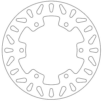 Disque de frein avant Ferodo fixe Yamaha homologué TÜV - vue 2