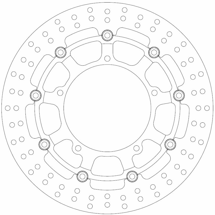 Disque de frein flottant Ferodo pour Yamaha - Homologué TÜV - vue 2