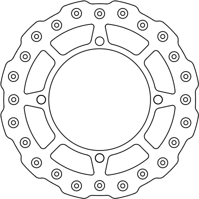 Disque de frein avant fixe Ferodo - vue 2