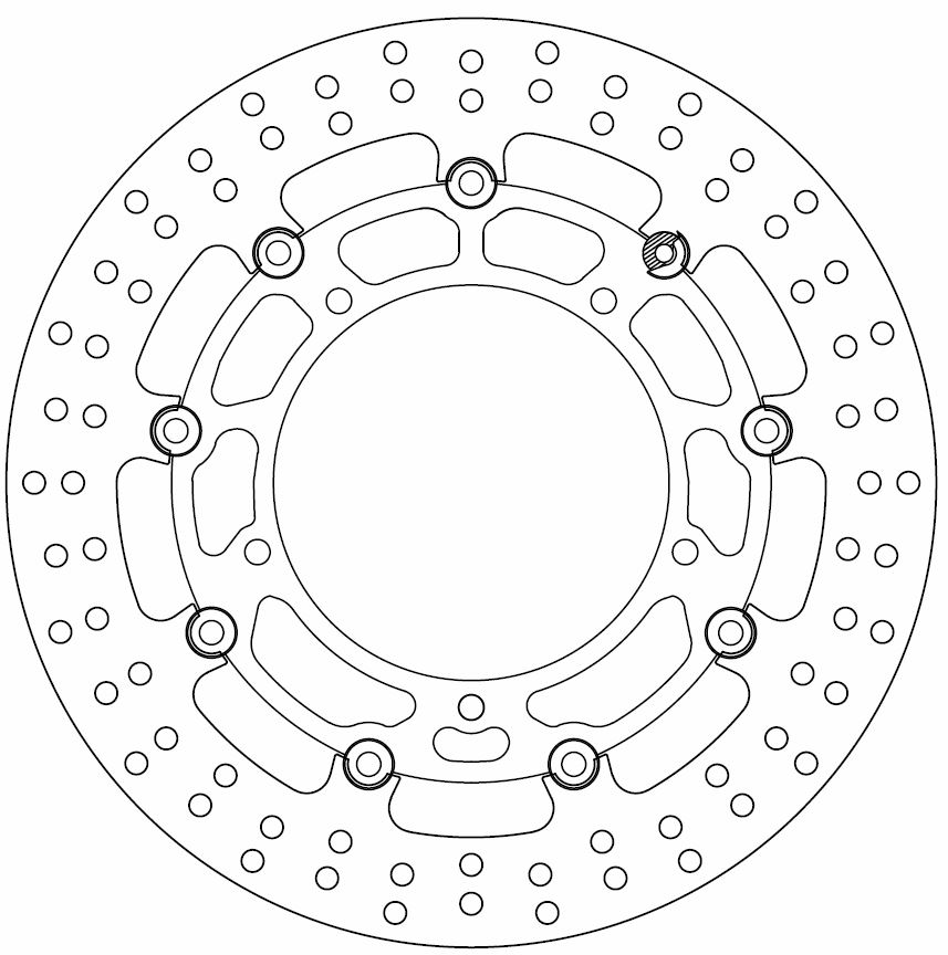 Disque de frein flottant Ferodo pour Yamaha homologué TÜV - vue 2