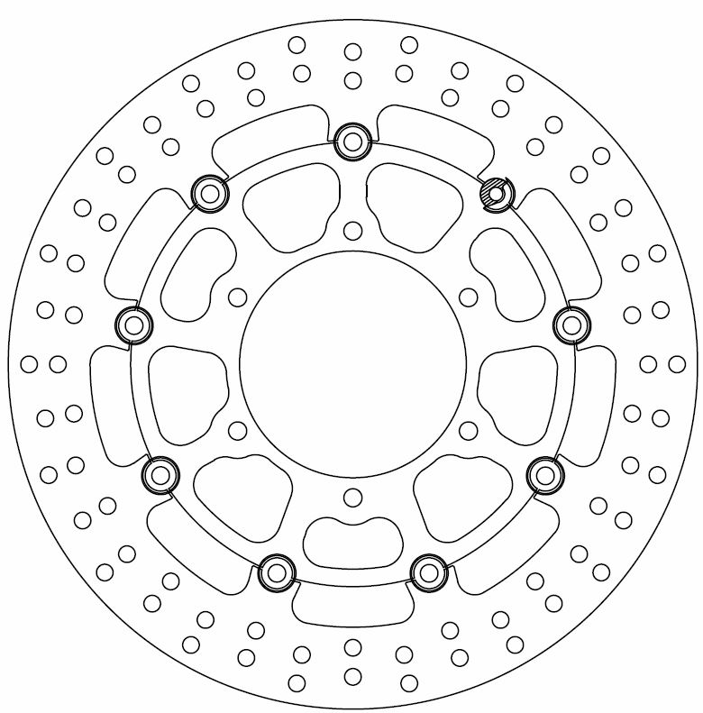 Disque de frein flottant Ferodo Suzuki homologué TÜV - vue 2