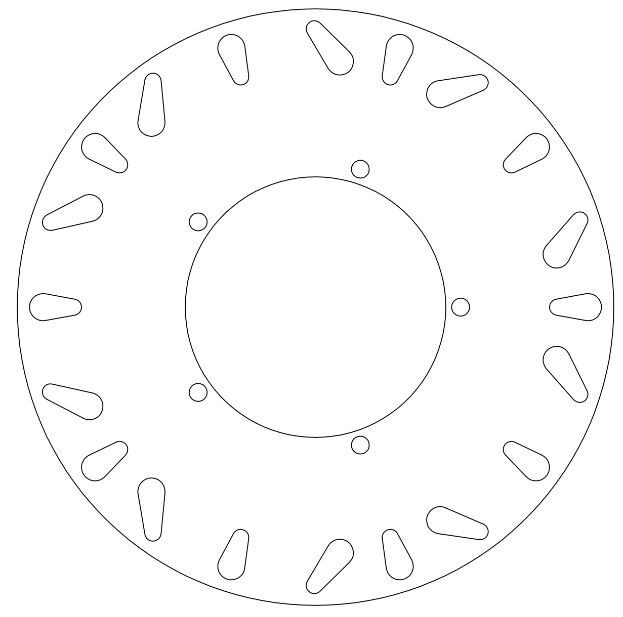 Disque de frein avant fixe Ferodo pour Benelli - Homologué TÜV - vue 2