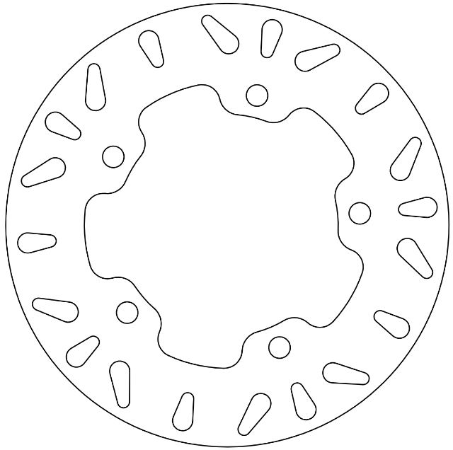 Disque de frein fixe Ferodo SYM homologué TÜV - vue 2