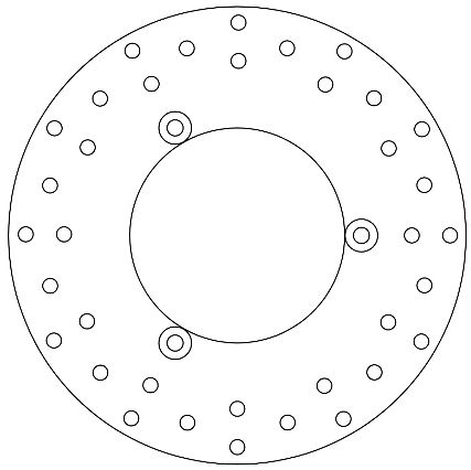 Disque de frein fixe Ferodo Yamaha homologué TÜV - vue 2