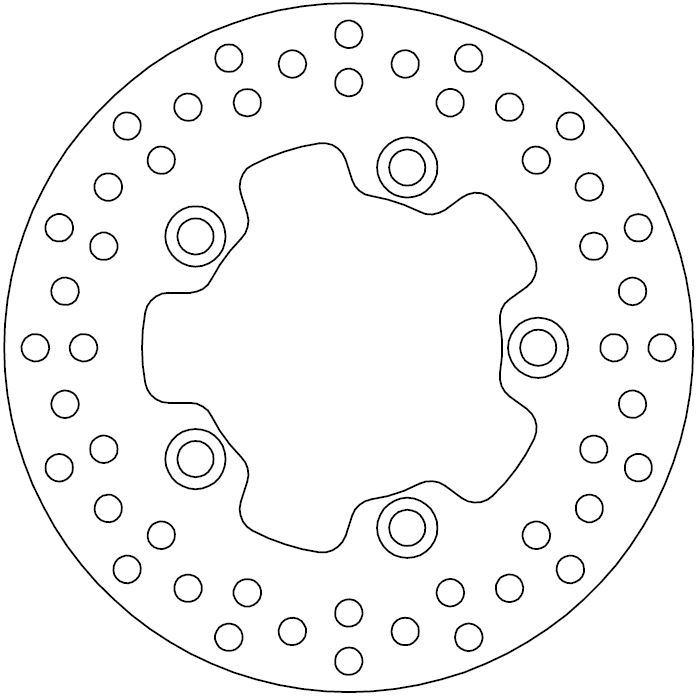 Disque de frein fixe Ferodo KYMCO homologué TÜV - vue 2