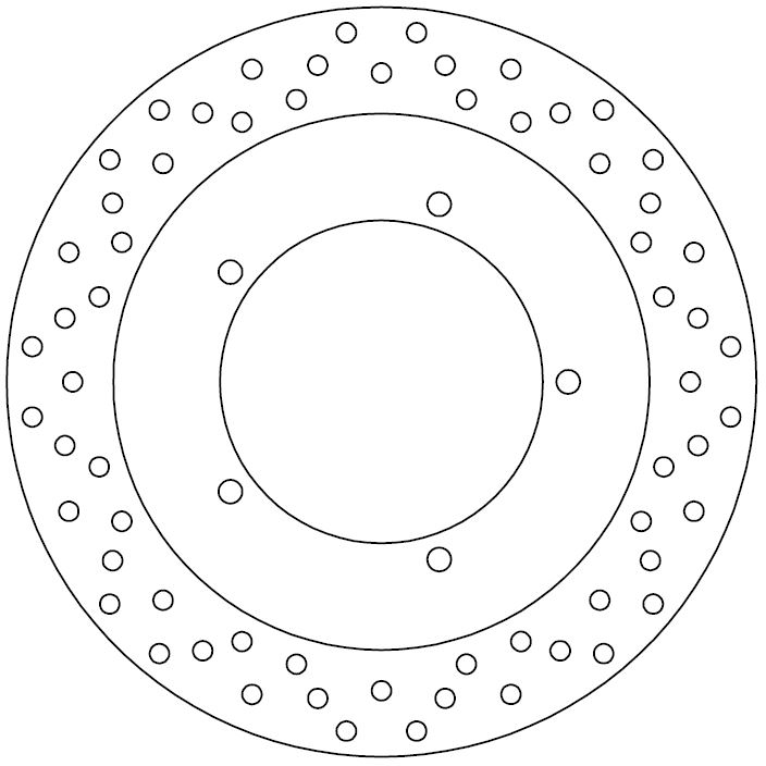 Disque de frein arrière fixe Ferodo Yamaha homologué TÜV - vue 2