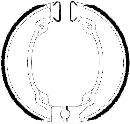 Mâchoire de frein Ferodo organique friction route - vue 2