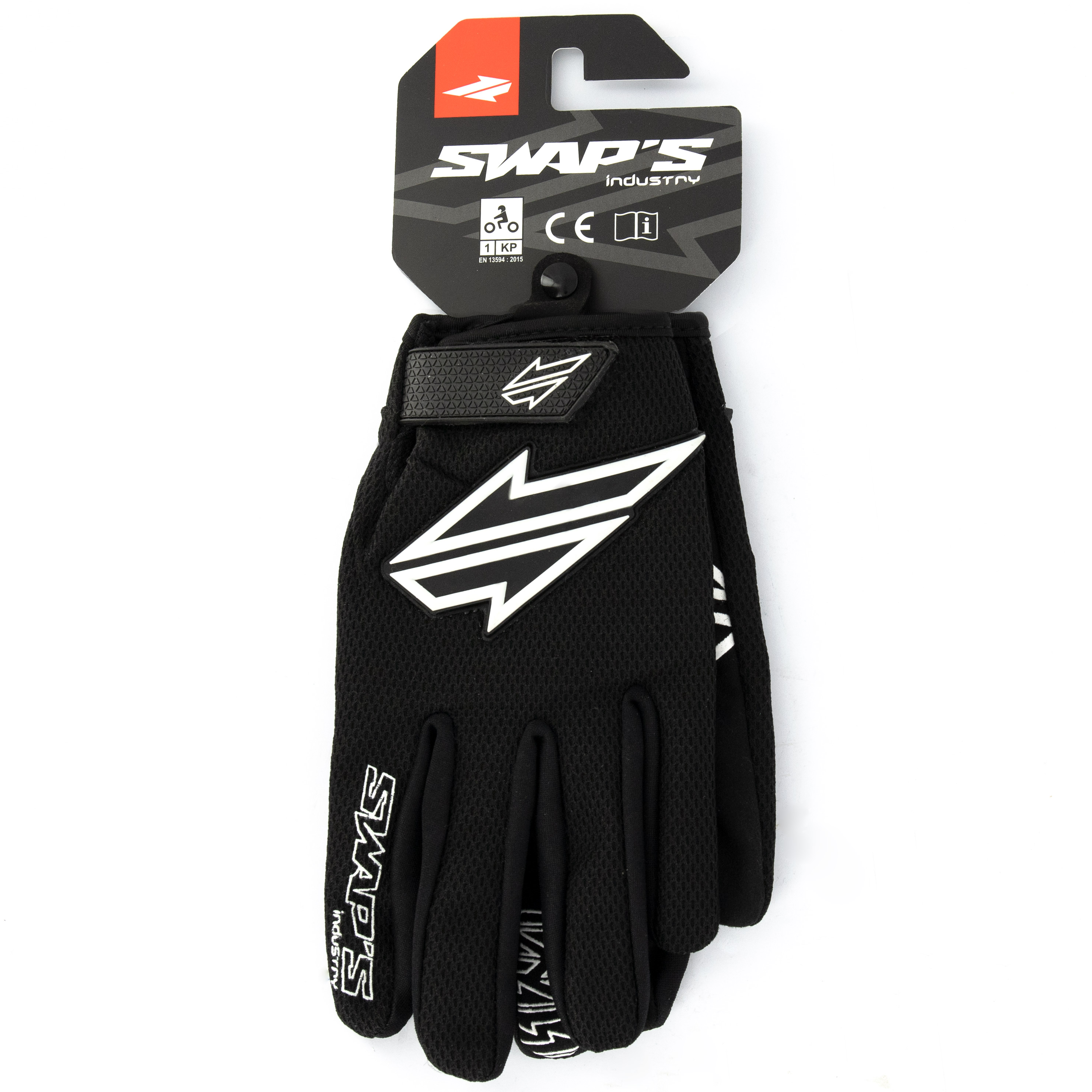 Gants Cross Swaps GAN095 L Noir Homologué CE KP1 - vue 2