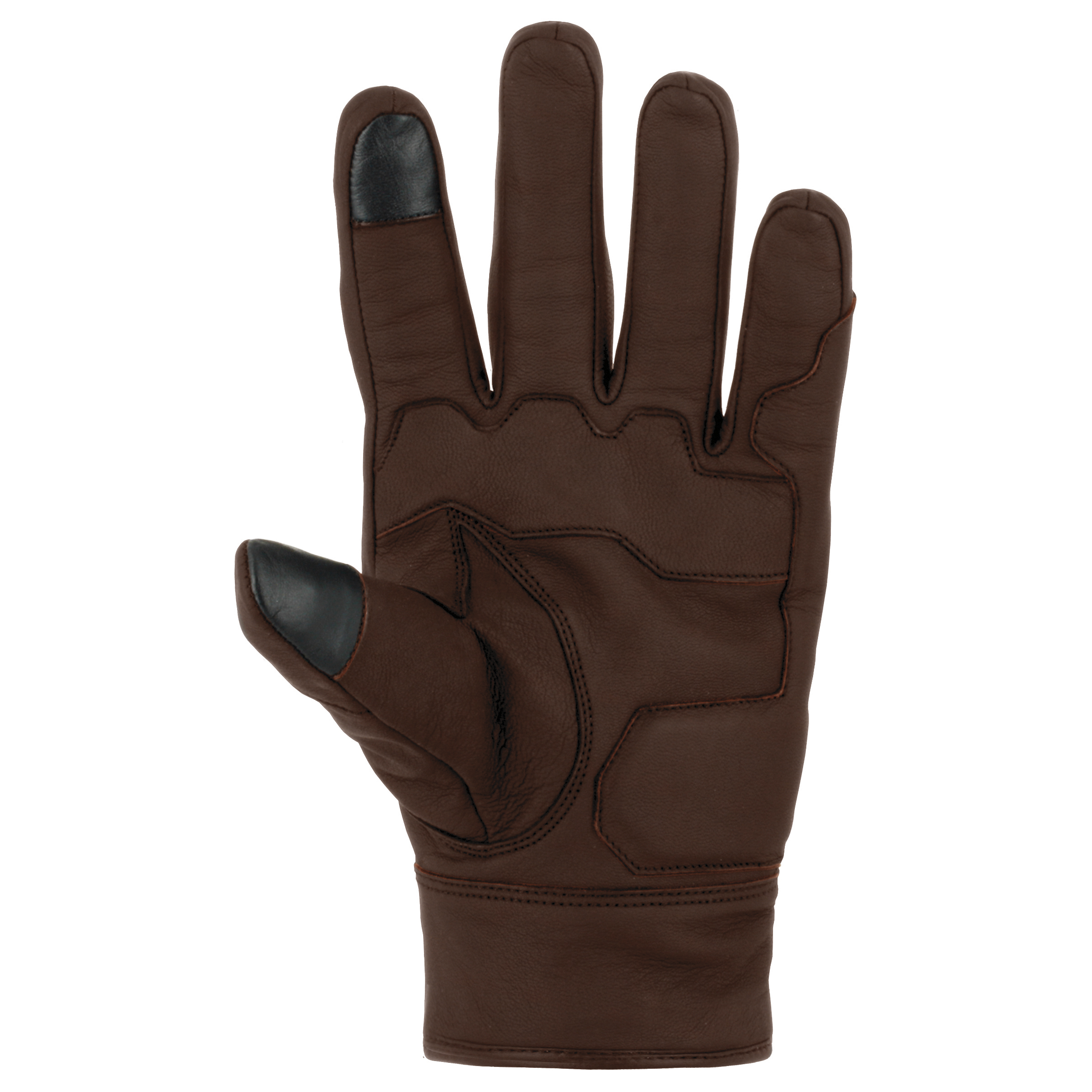 Gants été STRADA perforés en cuir homologués CE Marron M - vue 2