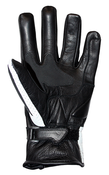 Gants Cuir Été Lady Coque Carbone Noir/Blanc S-Line Taille M - vue 2