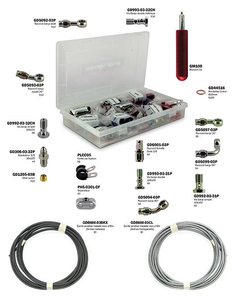 Coffret complet kit Goodridge câbles et gaines - vue 5