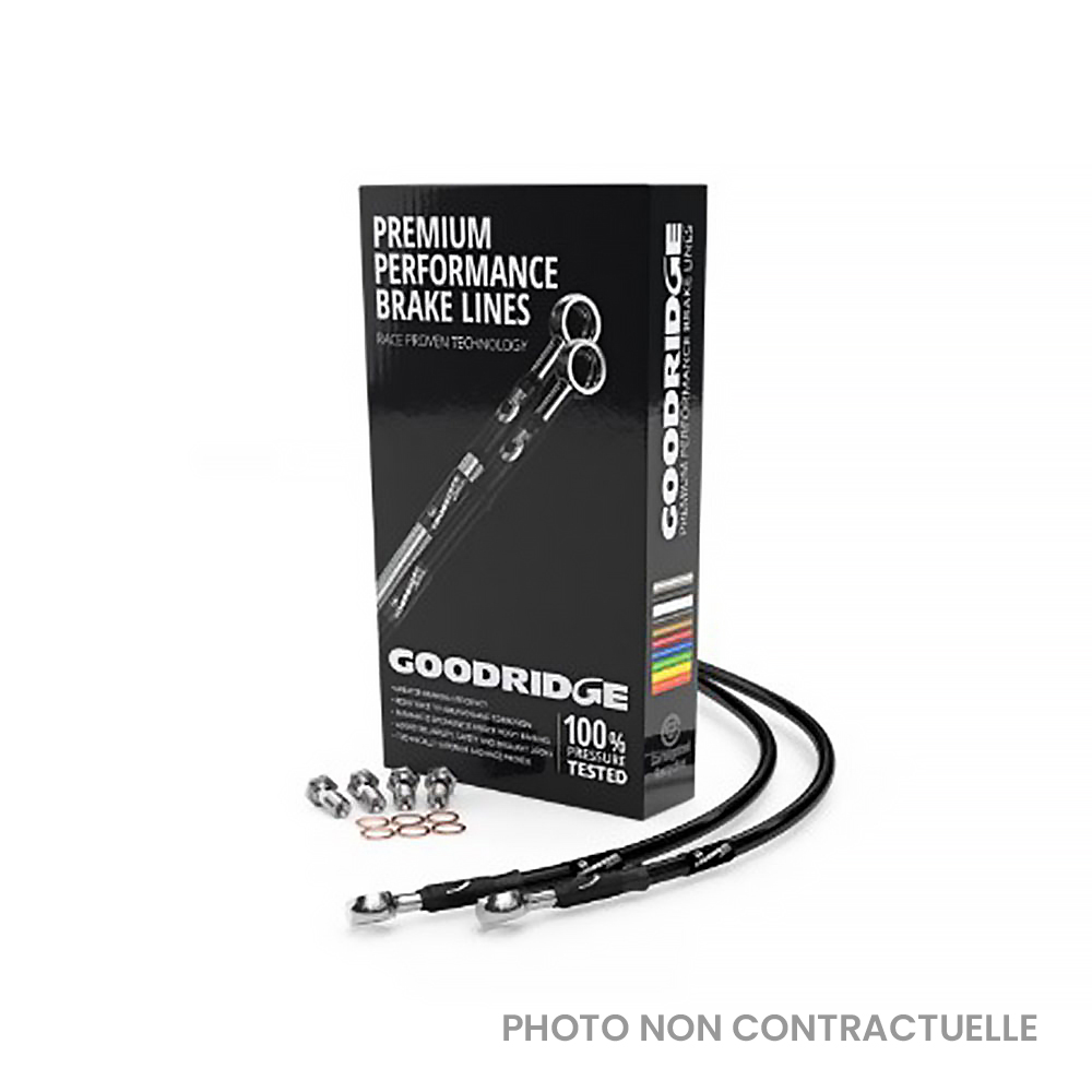 Durite aviation arrière noir Goodridge YAMAHA FZ1 / FAZER 2006