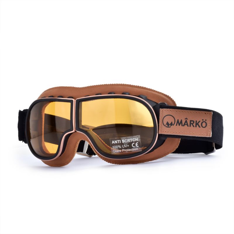 Lunettes Moto B3 Replica Marron Marko - vue 2