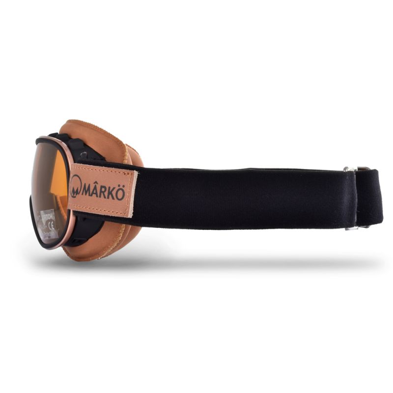 Lunettes Moto B3 Replica Marron Marko - vue 3