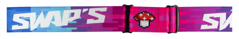 Masque Cross Swaps Pixel Rose Écran Clair - vue 3