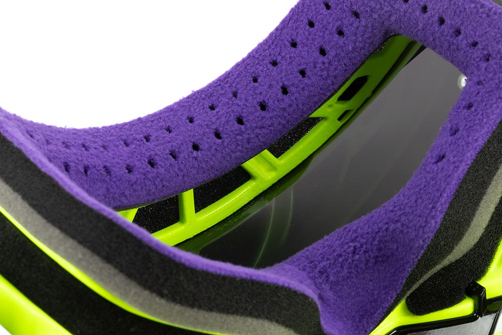 Masque cross AURUS LITE Jaune fluo Swaps - vue 3