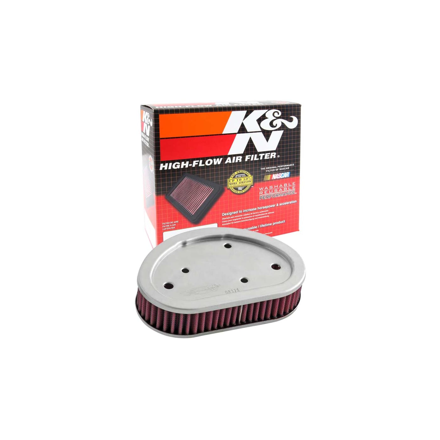 Filtre à air K&N Harley Davidson Twin Cam Dyna 2008-2016 - vue 2