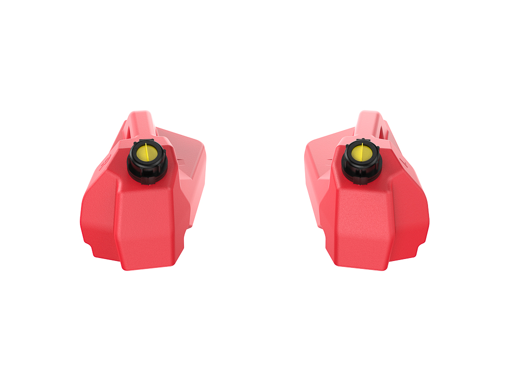 Kit Jerrycan universel GKA 5 litres pour plateforme avant rouge