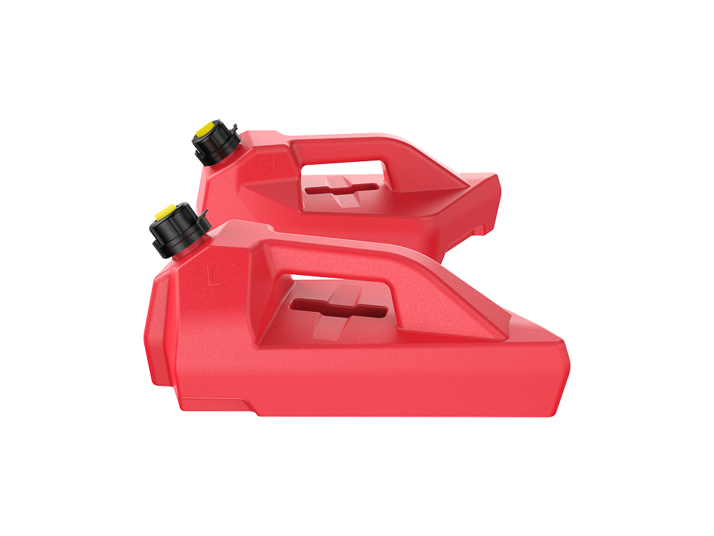 Kit Jerrycan universel GKA 5 litres pour plateforme avant rouge - vue 2
