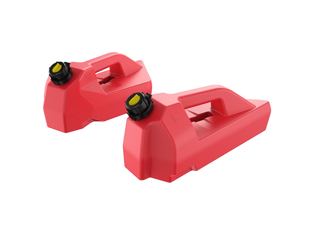 Kit Jerrycan universel GKA 5 litres pour plateforme avant rouge - vue 3