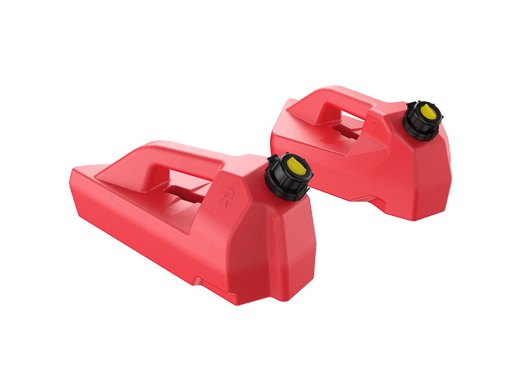 Kit Jerrycan universel GKA 5 litres pour plateforme avant rouge - vue 4