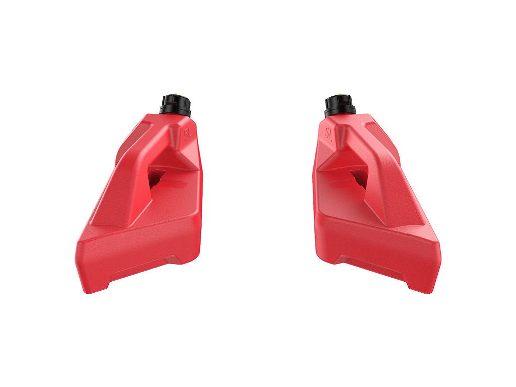 Kit Jerrycan universel GKA 5 litres pour plateforme avant rouge - vue 7