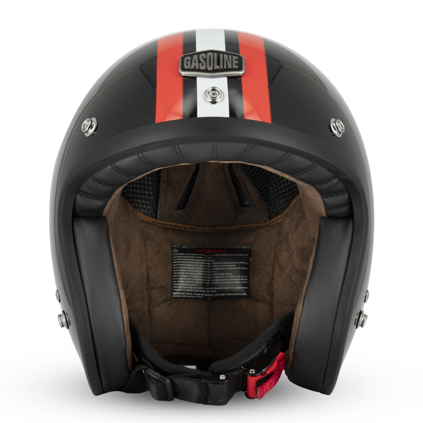 Casque Jet Café Racer S250 Noir/Rouge/Blanc Brillant Taille S Gasoline - vue 2