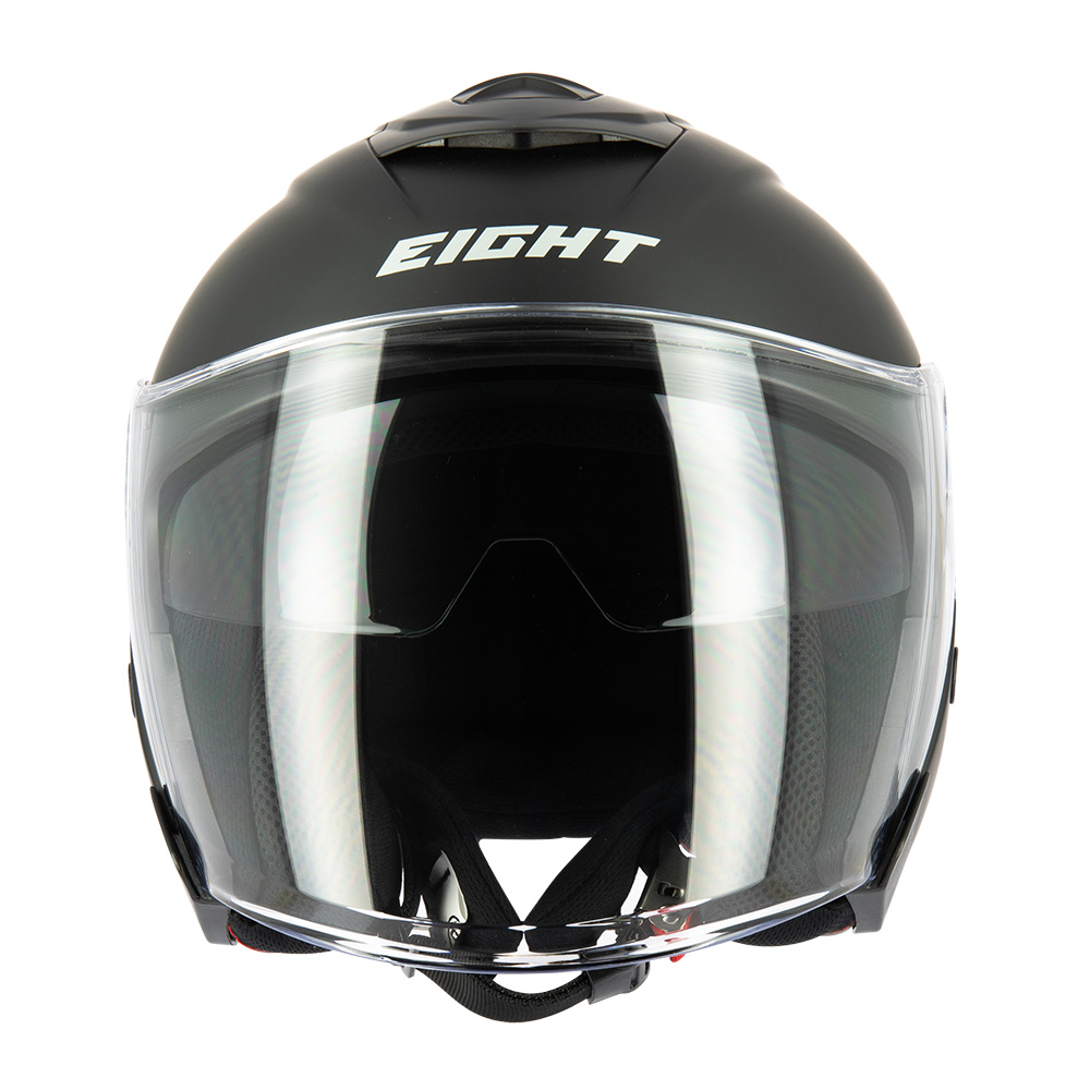 Casque jet Eight Fibre E-Tech S790 noir mat S - vue 2