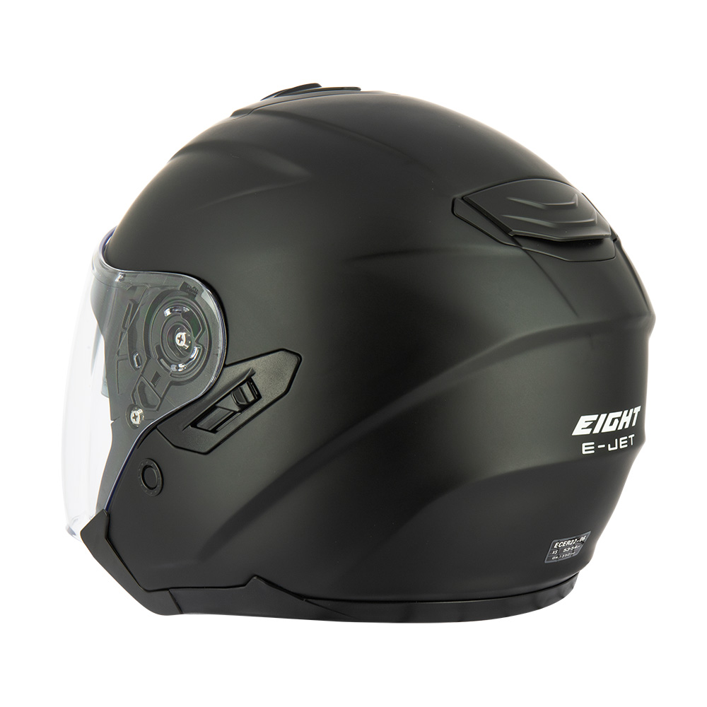 Casque jet Eight Fibre E-Tech S790 noir mat S - vue 4