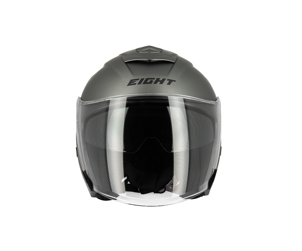 Casque Jet Eight Fibre E-Tech S790 Titane Matte L - vue 4