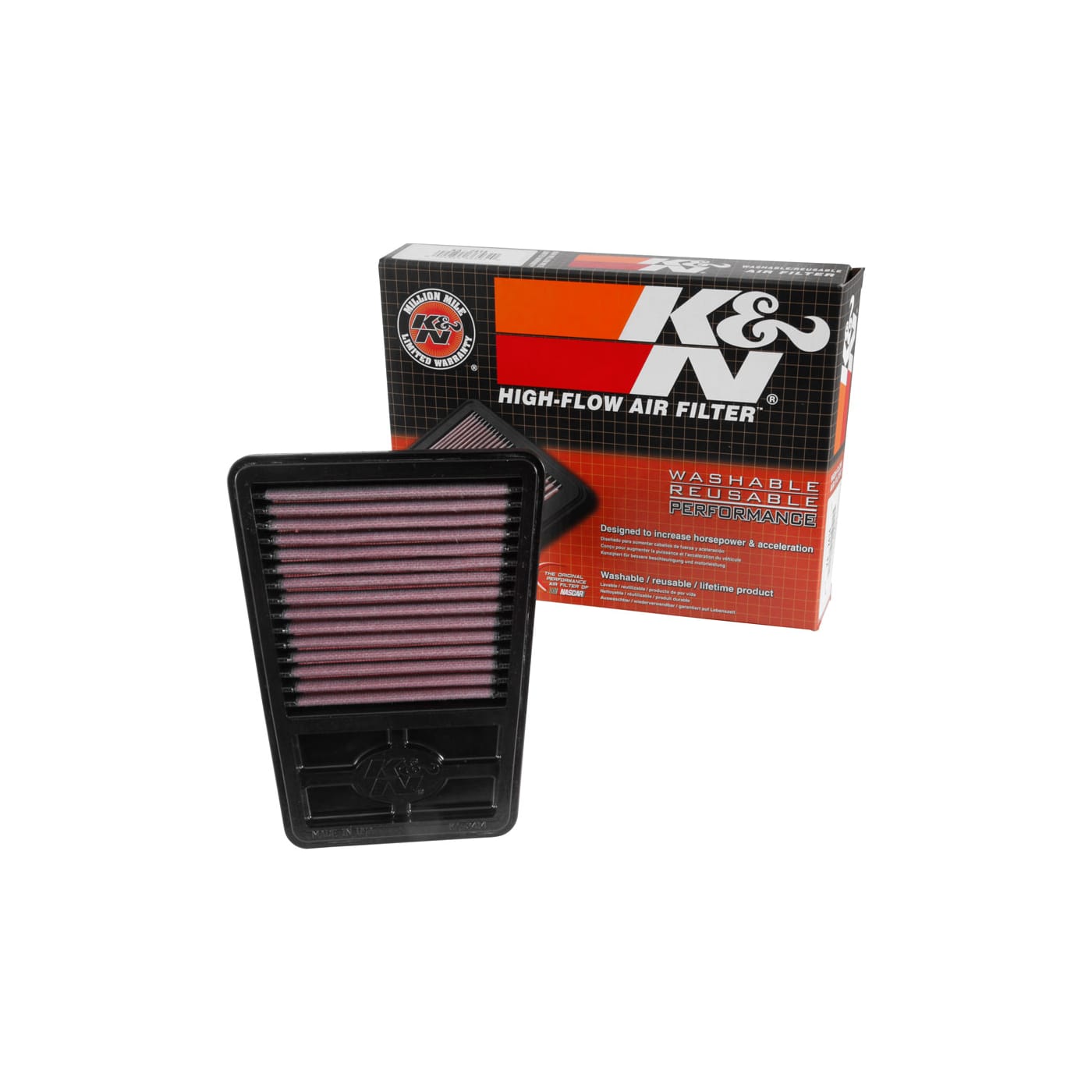 Filtre à air K&N Kawasaki Z250 SL 249cc 2014-2016 - vue 5