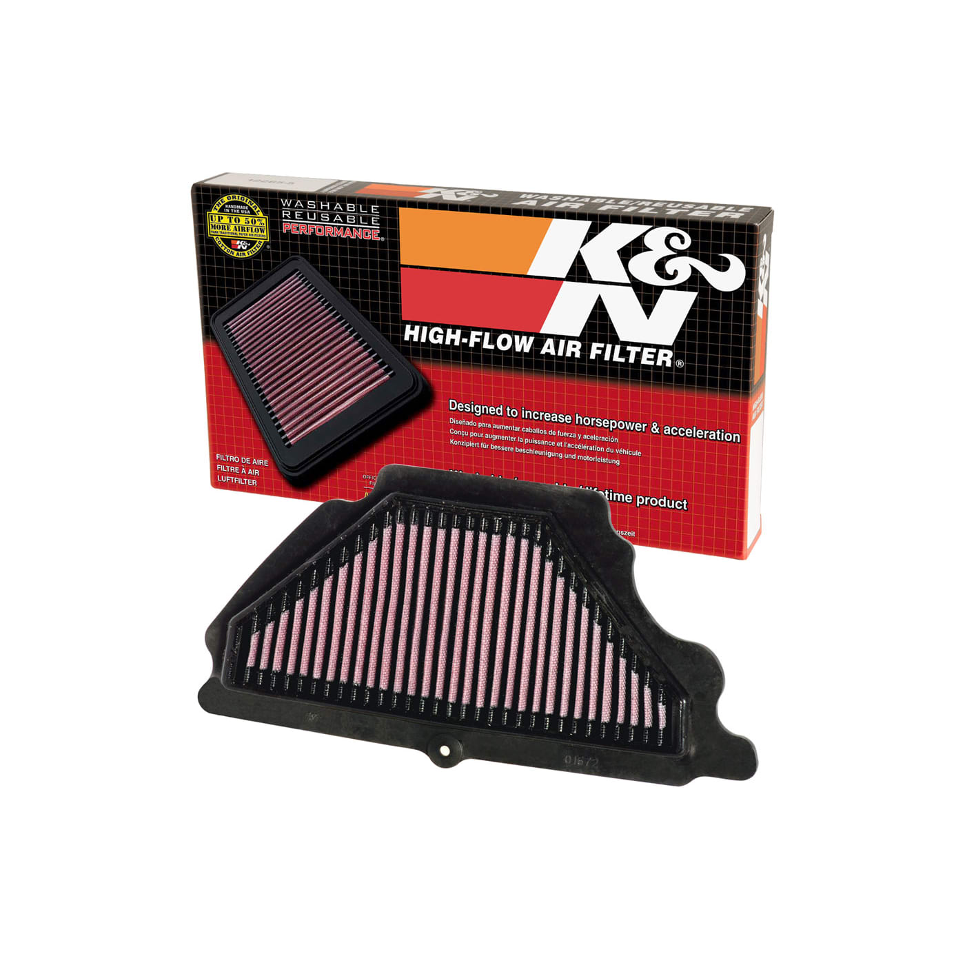 Filtre à air K&N Kawasaki ZX600 Ninja ZX-6R 2007-2008 - vue 2