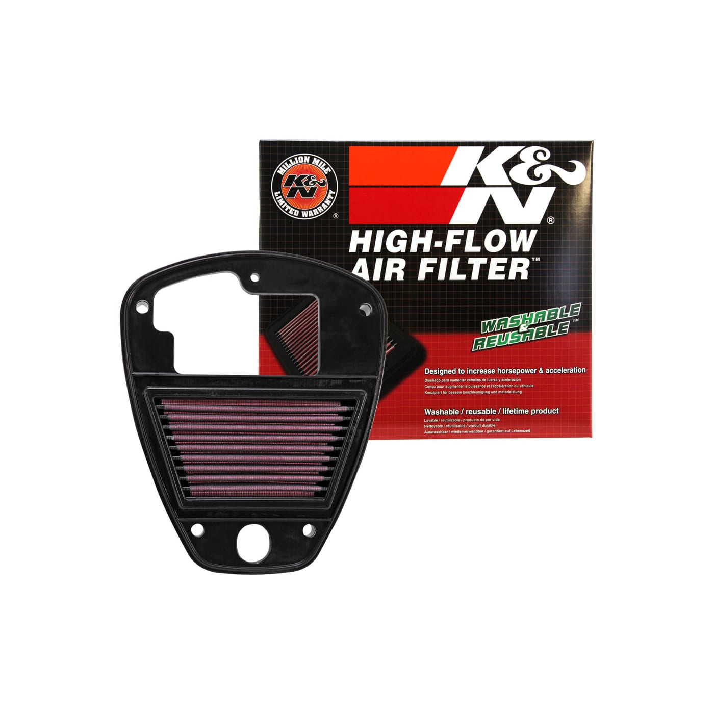 Filtre à air K&N Kawasaki VN900 Vulcan 2006-2018 - vue 2