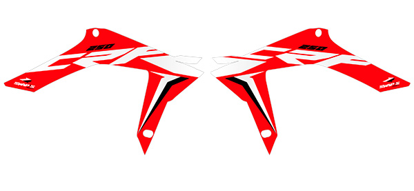 Kit Décoration Origine Swaps Honda CR-F 250R Rouge