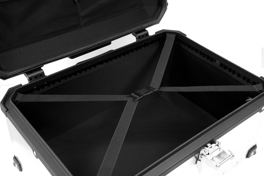 Top case aluminium X-PLOR 55L Silver - vue 3