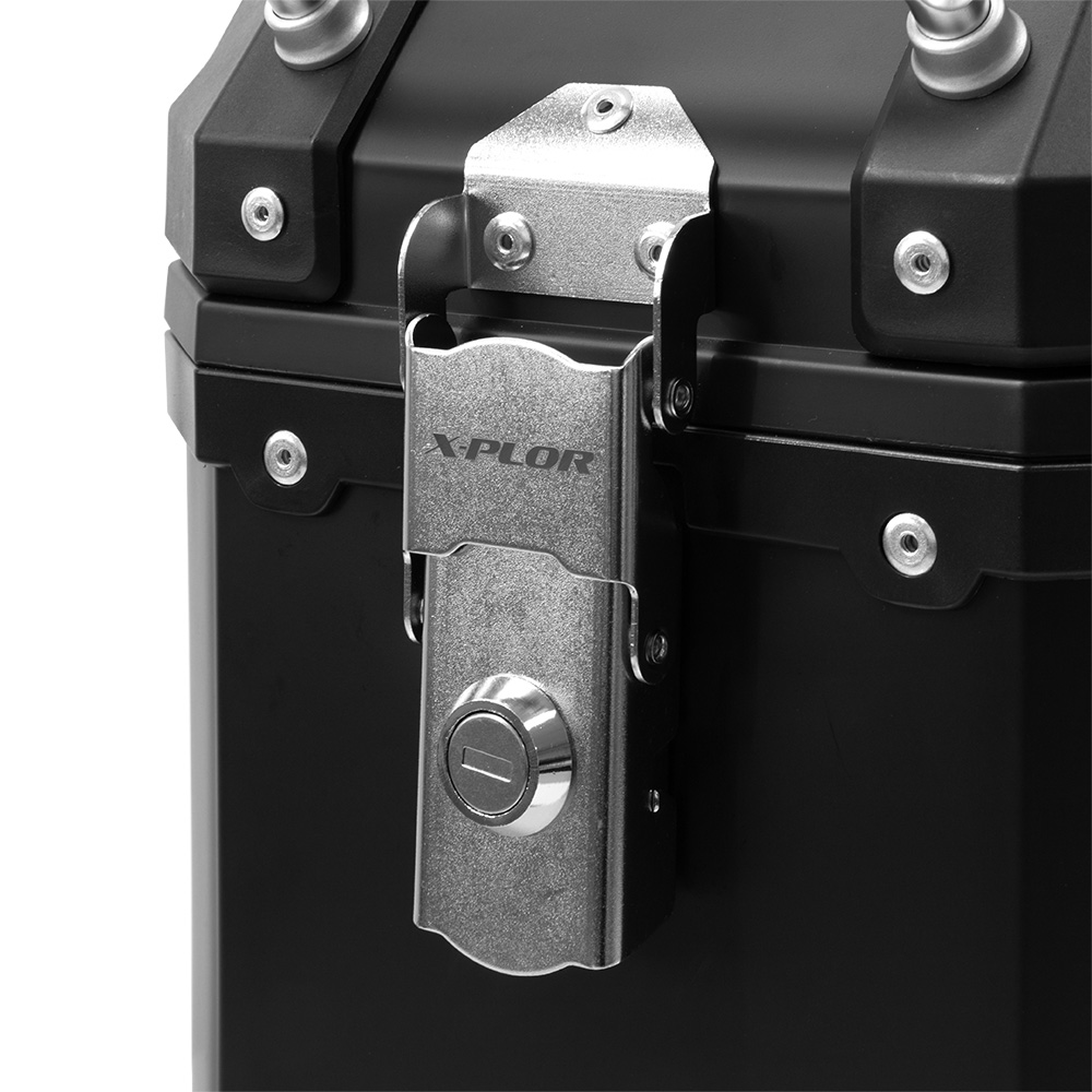 Valises latérales noires plastique 28L X-PLOR vendues par paire avec fixations - vue 4