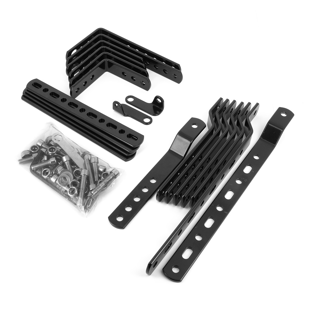Valises latérales noires plastique 28L X-PLOR vendues par paire avec fixations - vue 5