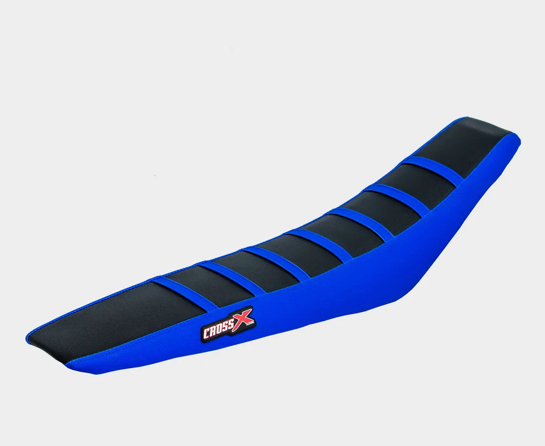 Housse de selle CrossX Sherco SE-R SEF-R 17-20 Top Black Side Blue Stripes Blue M1101-3BBLBL