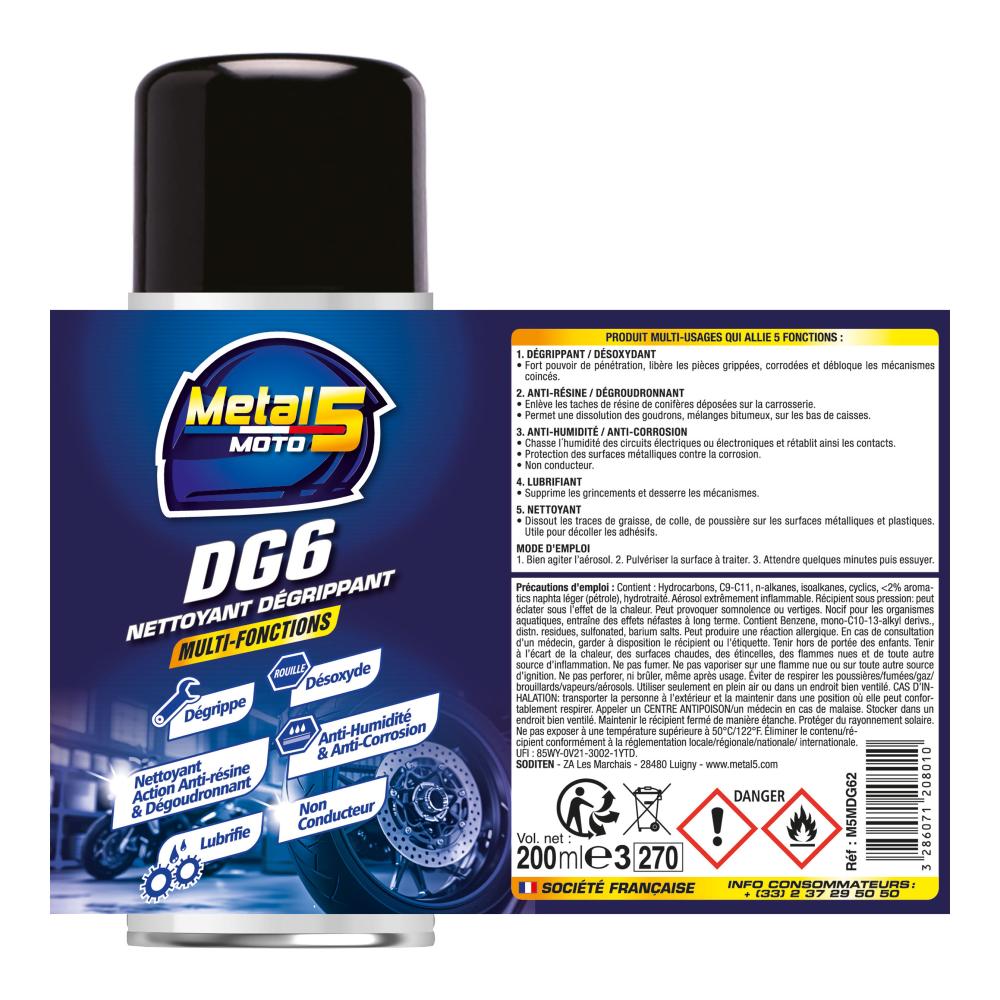 Nettoyant dégrippant Metal 5 200 ml - vue 2