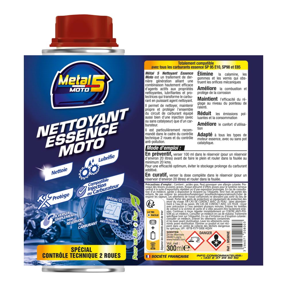 Nettoyant essence moto Metal 5 300 ml - vue 2