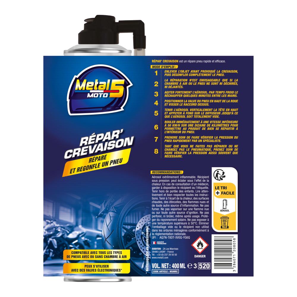 Répar' Crevaison 400 ml Metal 5 - vue 2