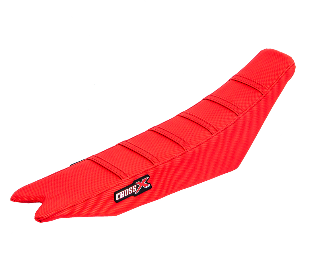 Housse de selle CrossX Beta RR-RS top red side red stripes red