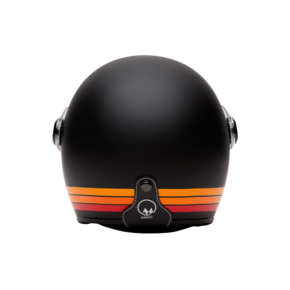 Casque Jet Marko Boréal Noir Mat Orange XS - vue 3