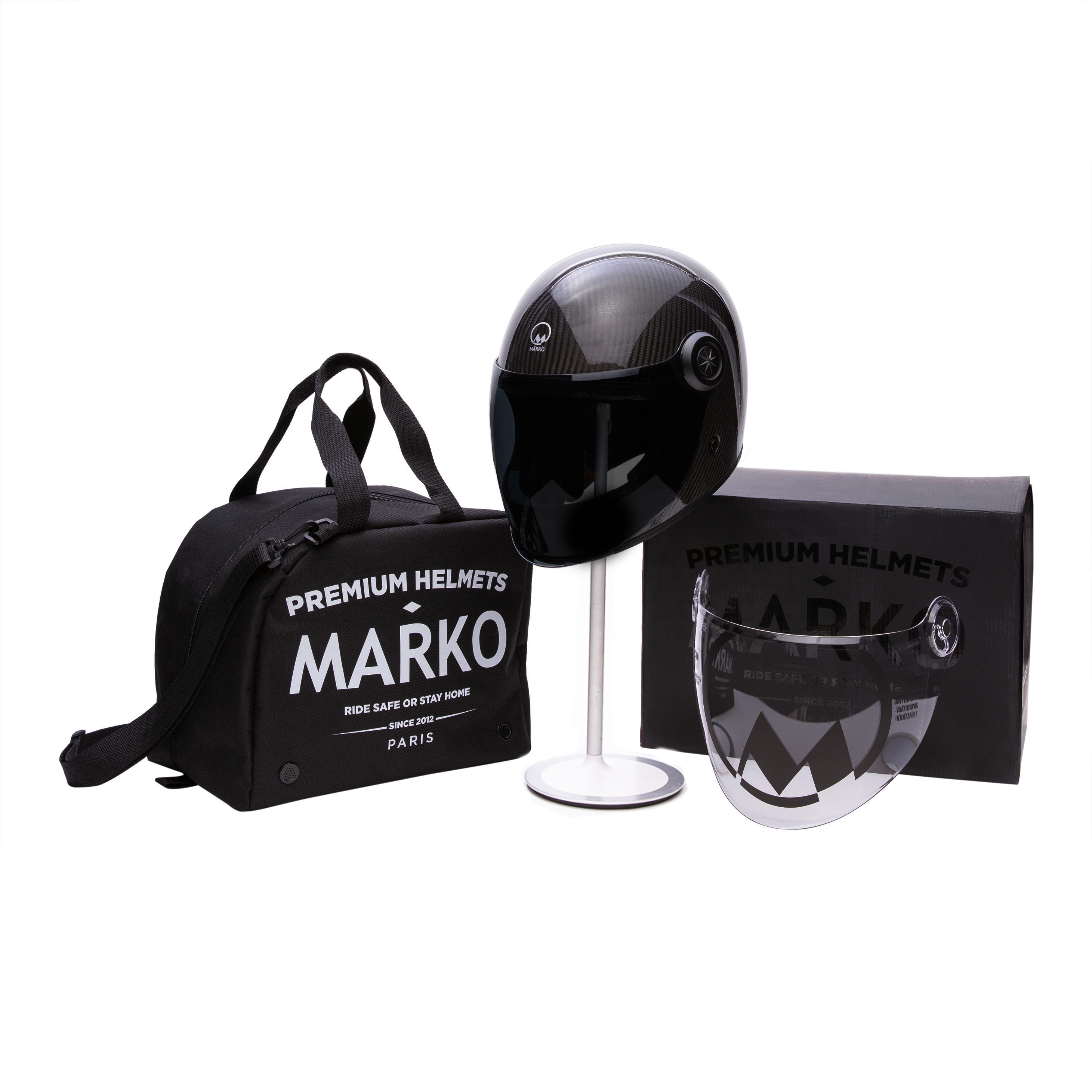 Casque intégral Marko Darkside noir mat M - vue 5
