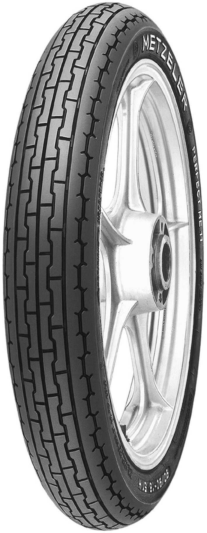 Pneu arrière Metzeler 3.00 - 18 M/C 47S TL Perfect ME 77 - vue 2